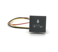 Pulsador Momentáneo Botonera Elevalunas Interruptor y apagado automático con LED rojo, flecha arriba y flecha abajo, compatible con VW Golf 6 MK6 Jetta 5 Caddy Touran EOS Scirocco(Car down)