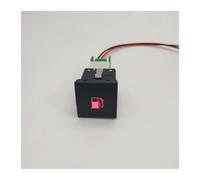 Pulsador Momentáneo Botonera Elevalunas Luz LED DRL para coche, botón de interruptor antideslizante antideslizante para cámara de encendido y apagado, compatible con VW(Fuel tank)