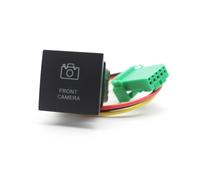 Pulsador Momentáneo Botonera Elevalunas Luz LED DRL para coche, botón de interruptor antideslizante antideslizante para cámara de encendido y apagado, compatible con VW(Front camera)