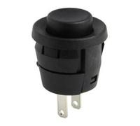 Pulsador negro empotrar off-on 2a/250v