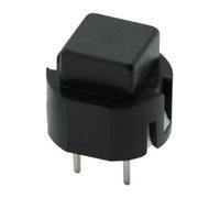 Pulsador off-(on) boton cuadrado negro