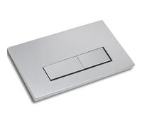 Pulsador placa de activación para cisterna de inodoro,Compatible con Geberit Sigma01,20,30 UP300 y UP320, 115.770.11.5 función de descarga dual(Gris plateado)