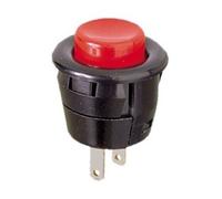 Pulsador rojo empotrar off-on 2a/250v