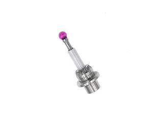 Pulsador, rosca M3, pulsador para bola de goma Haimer, diámetro 4 mm, mango de cerámica, longitud 25 mm