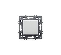 Pulsador serie valena next, 1 módulo, 6A, color aluminio (Legrand 741350)