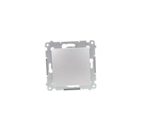 Pulsador simple, conexiones rápidas, plata Simon 54 DPR1.01/43