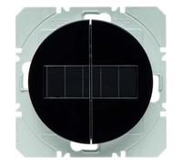Pulsador superficie KNX radio quicklink solar doble, berker.Net Emisores KNX radio de hager, para series berker R.x de hager, negro