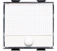 PULSADOR TIMBRE CON PLACA ILUMINADA BTICINO MATIX AM5008, 1P NO, COLOR BLANCO