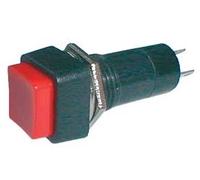 Pulsador Tubular Cuadrado ON-OFF 1A 250V - Rojo