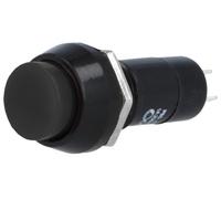 Pulsador Tubular Redondo ON-OFF Negro