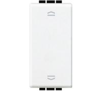 Pulsante Livinglight doppio interbloccato 10A Bianco Bticino N4037N