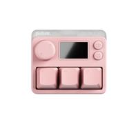 Pulsar Gaming Gears LAB XPAD MINI - Teclado para juegos de 3 teclas, frecuencia de sondeo 8K, baja latencia de 0.1 ms, pantalla LCD, interruptor magnético, RGB (mini, rosa)