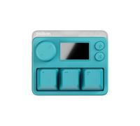 Pulsar Gaming Gears Lab XPAD Mini - Teclado para Juegos de 3 Teclas, frecuencia de sondeo 8K, Baja latencia de 0,1 ms, Pantalla LCD, Interruptor magnético, RGB (Mini, Turquesa)
