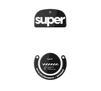 Superglide2 - Nueva Superficie de Velocidad controlable, Patas de ratón más rápidas y Suaves, Fabricadas con Vidrio Ultra Fuerte, Suela Lisa y Duradera para Logitech G Pro X Superlight [Negro]