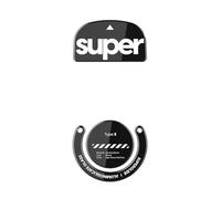 Superglide - Patines de ratón más rápidos y Suaves Fabricados con Vidrio Ultra Fuerte, Suela súper rápida, Suave y Duradera para Logitech G Pro X Superlight (Negro)