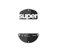 Pulsar Gaming Gears Superglide Type-S Skates para Ratón para Susanto, Negro | Ultra-Fast Deslizamiento suave, Fricción ultrabaja, Vidrio aluminosilicato resistente, Tracking preciso