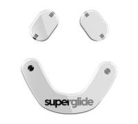 Pulsar Gaming Gears Superglide Type-S Skates para SteelSeries Prime, Blanco | Ultra-Fast Deslizamiento suave, Fricción ultrabaja, Vidrio aluminosilicato resistente, Tracking preciso