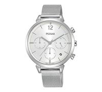 Pulsar Reloj cronografo para Mujer de Cuarzo con Correa en Acero Inoxidable PT3943X1