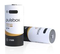 pulsbox 17335 Batería de ion de litio de 3,7 V 950 mAh | USB-C recargable | protección integrada (3,7 V | 2 baterías) compatible con Arlo Wireless Security Camera VMC3030/VMK3200/VMS3330/3430/3530