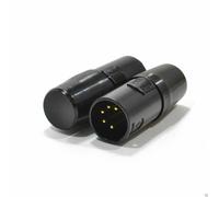Pulse DMX 2 Pack Terminadores XLR 5 Pines Negro Cable Microfono Audio