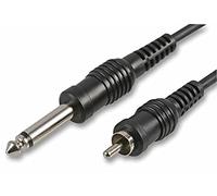 Pulse PLS00177 - Conector mono a RCA (6,35 mm, 3 m), color negro