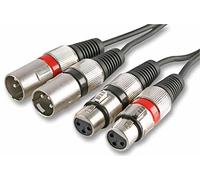 Pulse PLS00204 - Cable XLR macho a XLR hembra (1,2 m), color negro