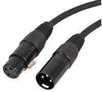 Pulse PLS00585 - Cable de Audio Balanceado, Cable de conexión XLR de 3 pines a enchufe, 1 m, color negro