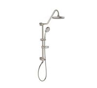 Pulse ShowerSpas Kauai III - sistema de ducha con sistema de ajuste retro con alcachofa de ducha de 20,32 cm, ducha de mano con 5 funciones, barra deslizante ajustable y jabonera