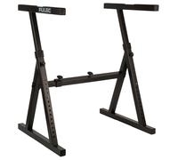 PULSE Soporte Z resistente, soporte ajustable para teclado y equipo de DJ, se adapta a teclados, CDJ, tocadiscos y mezcladores de 88 teclas, carga máxima de 80 kg