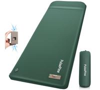 PulsePine Almohadilla de dormir autoinflable, almohadilla de camping de espuma viscoelástica ultra gruesa de 3.15 pulgadas, almohadilla de camping para 4 estaciones para inflar y desinflar fácilmente