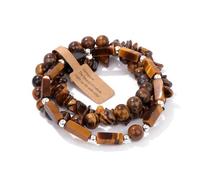 Pulsera 7 Chakras, Conjunto De Tres Piezas De Pulseras Elásticas Con Cuentas De Cristal Y Piedras Preciosas Naturales De Lujo Con Diseño De Nicho, Para Aliviar El Estrés, El Reiki Y El Yoga, Jo