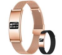 Pulsera Actividad Mujer Fitness Smartwatch: Reloj Inteligente Deportivo Delgado Monitor 24/7 y Sueño Ritmo Cardiaco SpO2 HRV Salud Función 5ATM Impermeable 2 Correas Aviso de llamada para Android iOS
