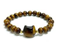 Pulsera ajustable con cuentas de gato para mujer, pulsera elástica hecha a mano con bonitas cuentas de gato, accesorio de moda divertido para todos los días para amantes de los gatos y damas