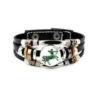 Pulsera Ajustable De Cuero Trenzado En Capas Con Diseño De Circuito Pixelado Del Guerrero Sagitario, Brazalete Étnico Musical Hecho A Mano, Accesorio De Amistad, Regalo De Cumpleaños Y Navidad.