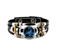 Pulsera Ajustable De Cuero Trenzado En Capas Con Diseño De Escorpión Feroz Que Proyecta Buena Suerte, Brazalete Étnico Rock And Roll Hecho A Mano, Accesorio De Amistad, Regalo De Cumpleaños Y Navi