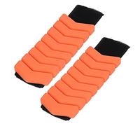 Pulsera ajustable y duradera con soporte de peso para deportes físicos, correr, Yoga, natación, juego de 2 cinturones con pesas para tobillo y muñeca (Naranja amarilla)