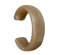 Pulsera ancha de acrílico geométrica redonda con apertura geométrica, textura acrílica, joyería de muñeca para amantes de la moda, forma irregular para mujeres, talla única, como se describe