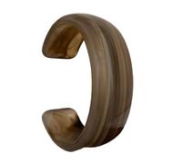 Pulsera ancha de acrílico geométrica redonda con apertura geométrica, textura acrílica, joyería de muñeca para amantes de la moda, forma irregular para mujeres, talla única, como se describe