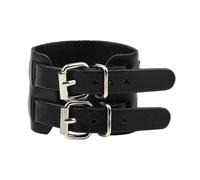 Pulsera ancha para la Edad Media, con hebilla, protector de muñeca para sesiones de fotos ComicCon para mujeres, Negro, talla única