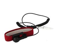 Pulsera Antiestática con Correa para la Muñeca, Banda de Descarga Electrostática Ajustable de Color Rojo Vino para Sala Limpia, Pulsera ESD de Control Estático con Material