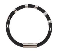 Pulsera Antiestática de 8 Anillos, Silicona Elimina las Correas de la Pulsera Estática del Cuerpo, Pulsera Antiestática para Correr en Invierno, Mujeres y Hombres (BLACK)