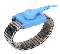 Pulsera antiestatica de acero inoxidable correa de puesta a tierra ajuste libre duradera