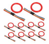 Pulsera Antipérdida para Niños 24 Juegos 24 Anillas Rojas | Desmontable, Ajuste Rápido y Ligero, para Actividades al Aire Libre y Paseos en Grupo