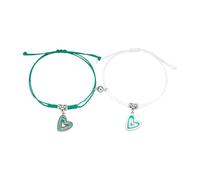 Pulsera apilable genérica para regalo en rosa, anillos para parejas, pulseras para pareja, pulseras de corazón para amigos, juncos, hombres, pulsera de joyería, talla única, Plástico, No Gemstone