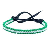 Pulsera Bandera de Andalucía y Betis | Pulsera Verde y Blanca para Hombre y Mujer | Cierre Ajustable de Cuero | Hecha en España | Accesorio Artesanal con los Colores de tu Tierra