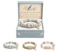 Pulsera Bendiciones de Pájaro Azul Edición Limitada 2026, Pulsera Bendición de Colibrí Mariposa, Pulsera con Dije de Pájaro Inspirador, Joyería Inspiradora de Nuevos Comienzos para Mujer (#A)