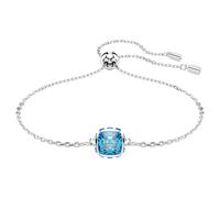 Pulsera Birthstone, Talla cuadrada, Diciembre, Azul, Baño de rodio OS