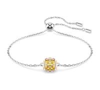 Pulsera Birthstone, Talla cuadrada, Noviembre, Amarillo, Baño de rodio OS