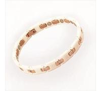 Pulsera blanca mágica de la mujer «T-ENERGY BRACELET by Tiens» - La mejor pulsera de terapia magnética para mujer - Pulsera de terapia magnética para mujer - Pulsera de iones negativos para mujeres - Pulsera de titanio para mujeres - Pulsera magnética para mujeres con titanio puro e iones negativos - imán altamente eficiente con energía natural - alivia las molestias físicas - promueve la circulación sanguínea - Piel