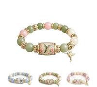 Pulsera Bluebird Blessing de edición limitada 2026, una inspiradora pulsera de cuentas con el poder del colibrí, una bendición para las joyas de las mujeres en verano y primavera., One Size, Plateado